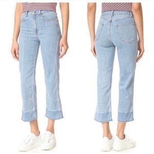 rag & bone Lou crop flare jeans in Tivoli 26